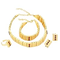 Ethiopian Set Jewelry Chokers Necklace Bracelet Earring Ring Sets Eritrea Habesha