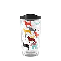 Tervis Pet Love Made in USA Double Walled Insulated Tumbler Travel Cup Keeps Drinks Cold & Hot, 16oz, Dog Pack