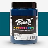 Permaset Aqua Fabric Standard Cover Screenprinting Inks - Turquoise - 300 mL