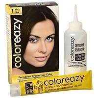 ColorEazy Permanent Cream Hair Color 1 Black - 3.47 oz,(De La Ritz) ColorEazy Permanent Cream Hair Color 1 Black - 3.47 oz,(De La Ritz)