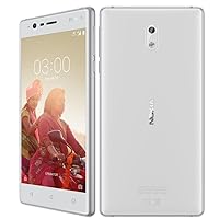 Nokia 3 TA-1032 4G LTE Dual sim 16GB Android 7.0 2GB Ram 8MP International Version No Warranty (Silver/White)