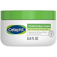 Body Moisturizer, Hydrating Moisturizing Cream for Dry to Very Dry, Sensitive Skin, NEW 8.8 oz, Fragrance Free, Non-Comedogenic, Non-Greasy (Packaging May Vary)