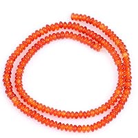 GEM-Inside Carnelian Gemstone Loose Beads Natural 2x4mm Rondelle Crystal Energy Stone Power for Jewelry Making 15