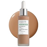 Organic Wear All Natural Liquid Foundation Elixir Tan, Full Coverage | Dermatologist Tested, Clinicially Tested