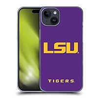 Head Case Designs Officially Licensed Louisiana State University LSU Plain Hard Back Case Compatible with Apple iPhone 15 Plus