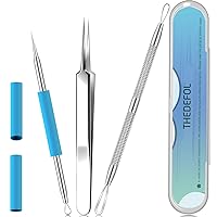 Best Acne Removal, Blackhead Remover, Pimple Comedone Extractor, Blemish Whitehead Removing, Popping Zit Tool, Popper Kit, for Nose Face