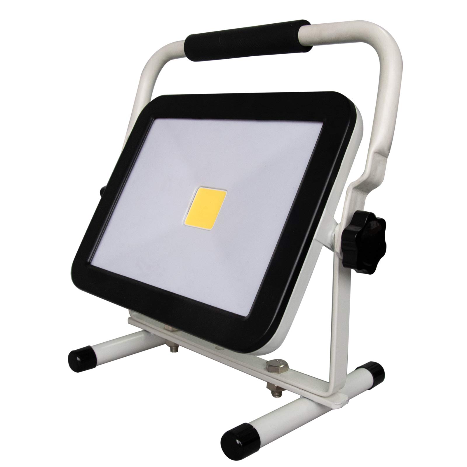 Rechargeable LED Portable Work Light 30W,3000LM COB Cordless Working Light with Stand,2 Brightness Levels,IP65 Waterproof Flood Light,360°Titable C...