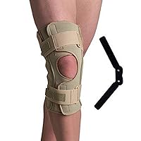 66627 Hinged Knee Wraps, Flexion/Extension Hinge, Large