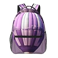 Hot Air Balloon print Lightweight Bookbag Casual Laptop Backpack for Men Women College backpack
