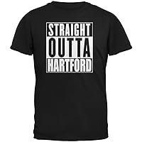 Old Glory Straight Outta Hartford Black Adult T-Shirt - Large
