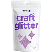 Hemway Craft Glitter 100g / 3.5oz Glitter Flakes for Arts Crafts Tumblers Resin Epoxy Scrapbook Glass Schools Paper Halloween Decorations - Ultrafine (1/128