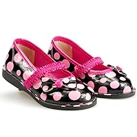 Girl's Polka Dots Strap Shoes
