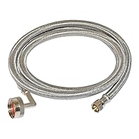 Eastman Dishwasher Installation Kit, 3/8 Inch Compression x 3/4 Inch FHT, 10 Foot Braided Stainless Steel Dishwasher Connectors, 41015