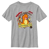 Pokemon Kids Charmander Kanto Tour Boys Short Sleeve Tee Shirt