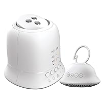 Homedics Sound Machine Travel Bundle Including the Lullaby Projector with 6 Soothing Sleep Sounds and the On-The-Go Integrated Clip White Noise Sound Machine with Downward Facing Speaker for Strollers