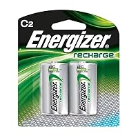 Eveready Battery - e2 NiMH Rechargeable Batteries, C, 2 Batteries per Pack