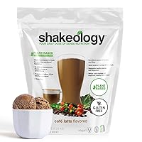 Vegan Protein Powder, Gluten Free, Superfood Protein Shake with Vitamins A, C, and E - Supports Weight Loss, Lean Muscle Support, Gut Health and Stress Management, Cafe Latte, 30 Servings