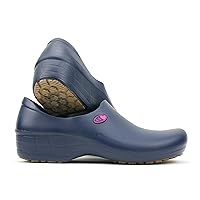 Sticky Nursing Shoes for Women - Waterproof Non Slip (10.5, Blue/Pink Electro)