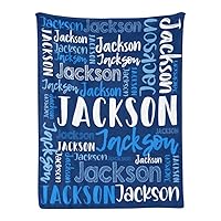 Dr.TOUGH Personalized Blanket for Kids Personalized Name Blanket Custom Blanket with Name for Adult Personalized Baby Blankets for Birthday Gifts