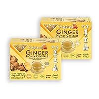 Prince of Peace Instant Ginger Honey Crystals, 2 Packs of 10 Sachets – Instant Hot or Cold Beverage – Easy to Brew Ginger and Honey Crystals