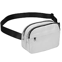 MAXTOP Belt Bag Fanny Packs for Women Men Gray Cross body Bag with Adjustable Strap Fashion Waist Pack for Enjoy Yoga Sports Festival Workout Traveling Running Hiking Cycling