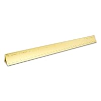Alumicolor Aluminum Architect Hollow Scale for School, Office, Art and Drafting, 12IN, Gold