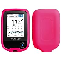 Premium Silicone Case for Freestyle Libre/Freestyle Libre 2 (Continuous Glucose Monitor) (HOT Pink)