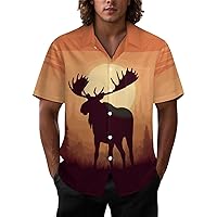 Hawaiian Shirt for Men Funny Short Sleeve Button Down Summer Beach Shirt