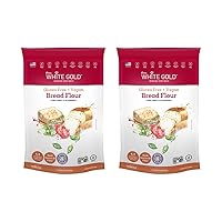 Extra White Gold Gluten Free Bread Flour Blend – For Breads, Yeasted Pastries , Pizza, Focaccia – [Kosher] [Gluten Free] [Vegan] [Soy Free] [Nut Free] [Dairy Free] – 1.1 Pound (2 pack)