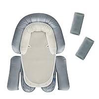 COOLBEBE Upgraded 3-in-1 Babybody Support & Strap Covers Set for Newborn Infant - Extra Soft Car Seat Insert Cushion Pad, Perfect for Carseats, Strollers, Swing