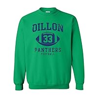 Dillon 33 Football Retro Sports DT Novelty Crewneck Sweatshirt
