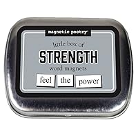 Magnetic Poetry - Little Box of Strength Kit - Words for Refrigerator - Write Poems and Letters on The Fridge - Made in The USA