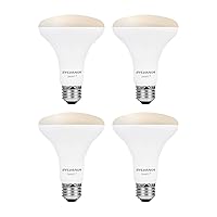 SYLVANIA Wifi LED Smart Light Bulb, 65W Equivalent Dimmable Soft White BR30, Compatible with Alexa and Google Home Only - 4 Pack (75689)