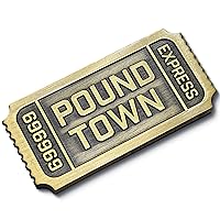 Tickets to Pound Town | Solid Metal Coin | Funny Gifts | Gag Gifts | Birthday Gifts and Stocking Stuffers | Challenge Coin 1 Ticket