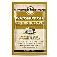 Difeel Premium Deep Conditioning Hair Mask - Coconut Oil 1.75 ounce (6-Pack)