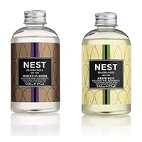 NEST Fragrances Moroccan Amber Reed Diffuser Liquid Refill & Fragrances Grapefruit Reed Diffuser Liquid Refill