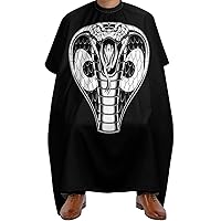 Attacking-Cobra Barber Cape Professional Large Barber Apron Unisex Haircut Cape Water Resistant Salon Cape