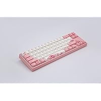 Ducky x Miya Mac Pro Sakura R2 White LED 65% Double Shot PBT Mechanical Keyboard (Cherry MX Red)