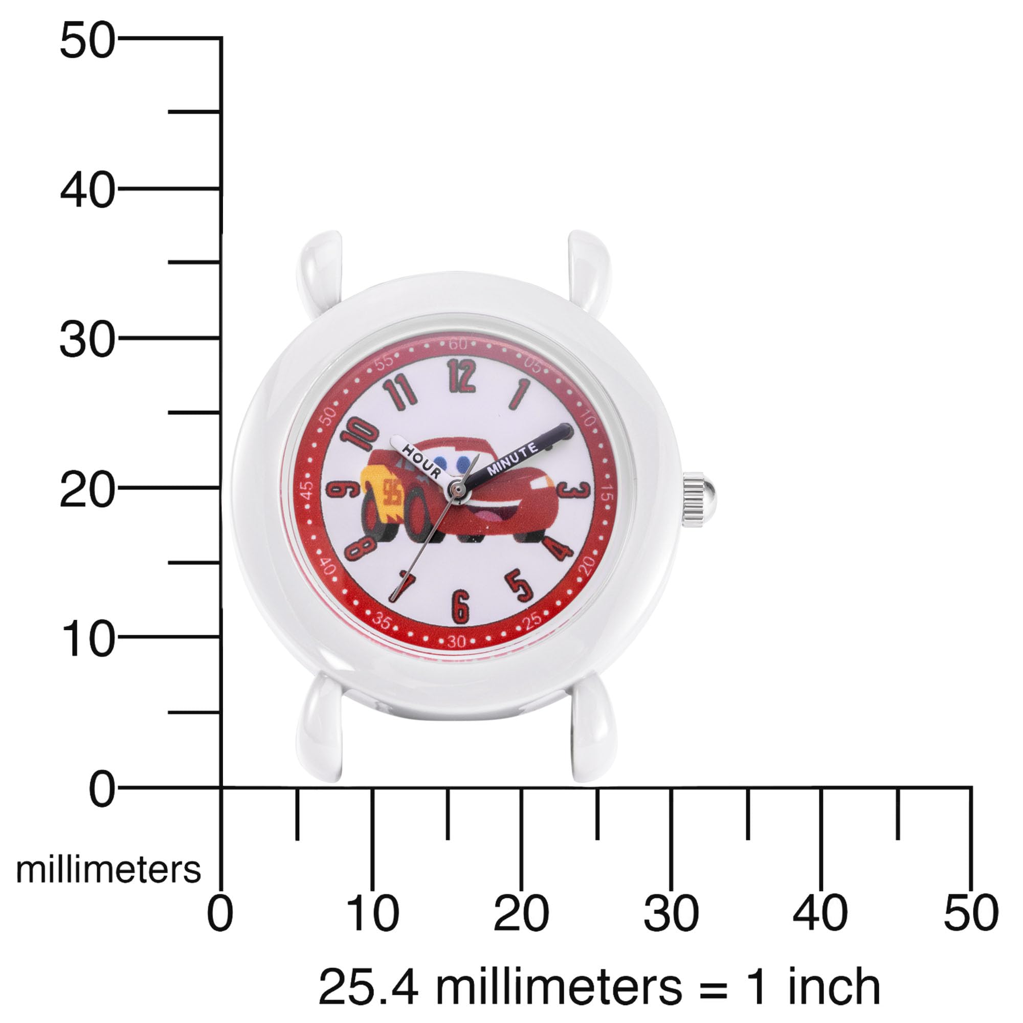 Disney 100 Kids' Plastic Time Teacher Analog Quartz Silicone Strap Watch