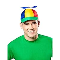 Forum Novelties unisex adult Classic Propeller Hat Costume Headwear, Multi, One Size US