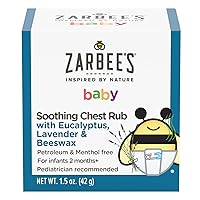 Baby Soothing Chest Rub with Eucalyptus & Lavender, Petroleum-Free Safe and Effective Formula, 1.5 Ounce