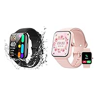 Parsonver Smart Watch for Men Women, PSSW2B Bundle with PSB10G