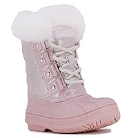 LONDON FOG Girls Toddler Endfield Cold Weather Warm Lined Snow Boot