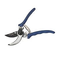 Amazon Basics 8-Inch Steel Bypass Pruning Shears, Blue