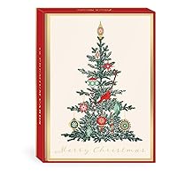 Punch Studio Vintage Tree Boxed Holiday Cards Set of 12 (50508)