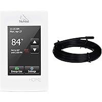 Home Programmable Dual-Voltage Thermostat with Touchscreen, Floor Heating Abilities