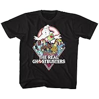 The Real Ghostbusters Toddler T-Shirt Characters Black Tee