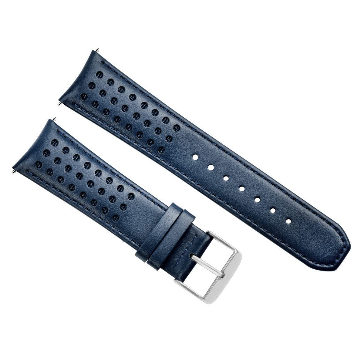 Ewatchparts 23MM LEATHER STRAP COMPATIBLE WITH CITIZEN WATCH BAND AT8020-03L H800-S081165 BLUE ANGELS