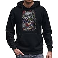 Marvel Comics Logo Distressed Adult Men's Graphic Sweatshirt Hoodie