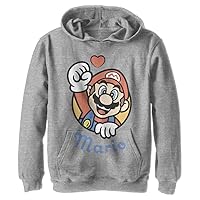 Nintendo Kids Heart Mario Youth Pullover Hoodie
